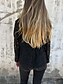 preiswerte Blazer &amp; Anzüge-Damen Blazer Atmungsaktiv Bequem Spitze Patchwork Lässig Einfach Büro Straße Lässig Alltagskleidung Offene Vorderseite Regulär Umlegekragen Normale Passform Langarm Oberbekleidung Schwarz Weiß Sommer