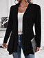 voordelige Jassen &amp; Trenchcoats-Dames Vrijetijdsjas Ademend Comfortabel Extra groot Eenvoudig Casual Effen Vakantie Straat Casual Alledaagse kleding Open voorzijde Normaal Opstaand Normale pasvorm Lange mouw bovenkleding Zwart Grijs