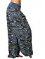 cheap Wide Leg &amp; High Waisted-Women&#039;s Pants Trousers Palazzo Pants Fashion Boho Full Length Mid Waist Print Camouflage Elastic Waist Comfy Comfortable Micro-elastic Street Daily Wear Going out White Yellow Red Navy Blue Summer