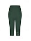 economico -Per donna Pantaloni capri Leggings Leggings comodi Casual Athleisure Lunghezza al polpaccio Vita Alta Semplice Elastico in vita Foratura a caldo Traspirabilità Elasticizzato Vacanza Streetwear