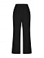 baratos Blusas femininas-Mulheres Moda Roupa de rua Diário Conjuntos de calças Sem Manga Decote V Tecido Casual Diário Preto Azul Marinha Verde Verão Ajuste Largo