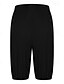 baratos Calça de linho de algodão simples-Mulheres Shorts inspirados em linho Calção Roupa de rua Casual Comprimento do joelho Cintura Média Tecido Bolsos Design de cordão elástico Respirabilidade Macio Micro-Elástica Férias Rua Roupa Diária