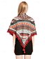 cheap Women&#039;s Scarves-Women’s Boho Square Scarf with Tassels – Lightweight Blended Cotton Ethnic Print Shawl for Casual Outfits, Travel and Festivals
