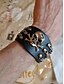 cheap Halloween Accessories-Men&#039;s Gothic Skull and Spiked Leather Bracelets – Vintage Punk Style, Halloween Party Accessory, Adjustable, Suitable for Cosplay and Everyday Wear