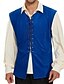 billige Gilets-Herre Vest Gilet udendørs Daglig Årgang Forår Efterår Blondér Polyester Bekvem Vanlig V-hals Regulær Mørkebrun Sort Rød Lysebrun Vest