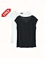 baratos Camiseta Regata Simples-Mulheres Camisola Regata Côr Sólida Tecido Diário Sem Manga Decote V Tops regulares Branco e Azul Branco e Vermelho Vermelho / Preto Verde / Vermelho Branco e Rosa Primavera / Outono / Inverno / Verão