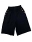 abordables Bermudas-Mujer Chinos Pantalón corto Moda Ropa de calle Básico Longitud de la rodilla Alta cintura Plano Bolsillo Cintura elástica Confortable Suave Cómodo Microelástico Exterior Calle Gris oscuro Azul
