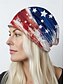 abordables Chapeaux pour femmes-Bonnet cache-cou imprimé drapeau américain pour femme, double usage - style patriotique, polyester doux, taille unique, convient à un usage quotidien, aux activités de plein air et aux célébrations du 4 juillet