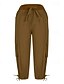 economico pantaloni cargo da donna-Per donna Pantaloni Cargo Pantaloni Eleganti Streetwear Casual Lunghezza al polpaccio Naturale Semplice Tasca Design con Coulisse Elastica Comodo All&#039;aperto Confortevole All&#039;aperto Abbigliamento