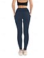ieftine Sporturi Plus Size și Sarcină-Pentru femei colanți pilates Jambiere Capri Pantaloni sport Buzunare Ușor Pilates Sală de fitness Alergat Pantaloni Culoare solidă Bleumarin Negru Roz Mărime Plus Sport Îmbrăcăminte de Sport 