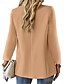 economico Blazer e Completi-Per donna Blazer Traspirante Confortevole Bottoni Tasca Casual Semplice Ufficio Streetwear Casuale Abbigliamento quotidiano Monopetto Regolare Collo ripiegato Vestibilità regolare Manica Lunga