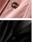 abordables Abrigos Trench-Mujer Gabardina Cómodo Transpirable Cremallera Bolsillo Casual Plano Vacaciones Calle Casual Ropa Cotidiana Botonadura Simple Largo Solapa de Pico Ajuste regular Manga Larga Ropa de calle Negro Rosa