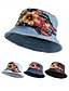 abordables Sombreros de mujer-Sombrero de pescador de mezclilla bordado para mujer: diseño floral, elegante sombrero de verano, perfecto para actividades al aire libre, playa y ropa informal.