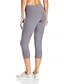 cheap Plain Leggings-Women&#039;s Capri Pants Leggings Casual Athleisure Calf-Length High Waist Plain Elastic Waist Breathability Stretchy Vacation Street Daily Wear Black Light Grey Summer Spring Slim Fit