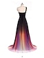cheap Casual / Daytime Wedding-A-Line Evening Gown Elegant Dress Formal Wedding Floor Length Sleeveless One Shoulder Chiffon with Pleats