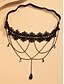 billige Dame armbånd-Dame gotisk vintage blonde lårkæde med rød krystalkæde - elastisk lårsmykke til halloween-fester, cosplay og vintage-lejligheder