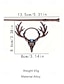 cheap Halloween Accessories-Women&#039;s Gothic Antler Hair Stick Clip – Vintage Alloy Deer Skull Hairpin with Blue Stone for Halloween Parties, Cosplay and Retro Occasions