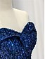 billiga Långa klänningar / Gowns-A-linje Sjöjungfru / trumpet Kvälls klänningar Elegant Klänning Formell Bröllop Golvlång Ärmlös Över axeln Paljetter Bar rygg med Plisserat Paljett 2025