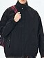 baratos Jaquetas Casuais-Homens jaqueta leve Jaqueta Carga Jaqueta casual Férias Diário A Prova de Vento Jaqueta Corta-Vento Bolsos Outono Inverno Tecido Moda Clássico Colarinho Chinês Padrão Preto Branco Roxo Verde Casaco