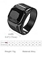 abordables Bijoux pour hommes-Bague homme en alliage noir avec pierre précieuse noire carrée – bague tendance pour un style décontracté ou de soirée