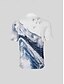abordables Hauts-Homme T-shirt POLO Bleu Manche Courte Top Tenue de golf Vêtements Tenues Porter des vêtements