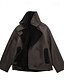 abordables Vestes en simili cuir-Femmes Veste en Polaire Veste Décontractée Gilet en daim Coupe-vent Chaud Avec Poches Mode Moderne Occasionnel Couleur Unie Sortir Week-end Simple Boutonnage Régulier Revers Coupe régulière manche