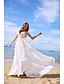 abordables Robes de Mariée-Robes de Mariage Boho à Dos Ouvert A-Ligne Col V Bretelles Fines Sans Manches Traîne Balayage  Brosse en Chiffon Robes de Mariée Avec Franges