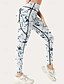 baratos Leggings e collants para ioga-Mulheres Legging Capri Leggings de ioga Com bolsos Compressão abdominal Cintura Alta Academia Esportivo Pilates Calças Branco Outono Esportes Roupas Esportivas Ajuste justo