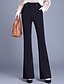 preiswerte Anzughosen für Damen-Damen Anzughose Mode Streetwear Volle Länge Natürliche Taille Einfach Tasche Elastischer Bund Weich Formell Büro Straße Schwarz Herbst Normale Passform