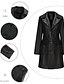 voordelige Winterjassen-Dames Jas Comfortabel Knop Modieus Street Style Effen Buiten Casual / Dagelijks Lang Strijkijzer Normale pasvorm Lange mouw bovenkleding Zwart Bordeaux Kameel Herfst Winter