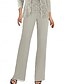 abordables Moins de 129,99 $-Pantalon Mère de la Mariée Robe Invité de Mariage Élégante Simple Décolleté Carré Longueur Maxi Polyester Manches 3/4 avec Couleur Unie