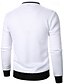 preiswerte Lässige Jacken-Herren Leichte Jacke Freizeitjacke Collegejacke Urlaub Täglich Tasche Spleißen Frühling Herbst Farbblock Mode Klassisch Stehkragen Regulär Waffelstoff Schwarz Weiß Wein Marineblau Khaki Jacken