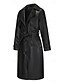 abordables Manteaux d&#039;Hiver-Femmes Manteau Confortable Boutons Mode street style Uni Extérieur Décontracté Quotidien Long Col Rabattu Coupe régulière manche longue Vêtements d&#039;extérieur Noir bleu marine Beige Automne Hiver