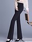 preiswerte Anzughosen für Damen-Damen Anzughose Mode Streetwear Volle Länge Natürliche Taille Einfach Tasche Elastischer Bund Weich Formell Büro Straße Schwarz Herbst Normale Passform