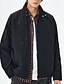 baratos Jaquetas Casuais-Homens jaqueta leve Jaqueta Carga Jaqueta casual Férias Diário A Prova de Vento Jaqueta Corta-Vento Bolsos Outono Inverno Tecido Moda Clássico Colarinho Chinês Padrão Preto Branco Roxo Verde Casaco