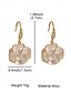 abordables Boucle d&amp;#39;oreille pour femme-Boucles d&#039;oreilles pendantes élégantes en forme de rose pour femme – alliage plaqué or avec pétales nacrés, style vintage romantique, idéales pour les mariages, les fêtes et les occasions formelles