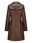 voordelige Winterjassen-Dames Jas Comfortabel Knop Modieus Street Style Effen Buiten Casual / Dagelijks Lang Strijkijzer Normale pasvorm Lange mouw bovenkleding Zwart Bordeaux Kameel Herfst Winter