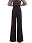 abordables pierna ancha y cintura alta-Mujer Perneras anchas pantalones de traje Pantalones Moda Ropa de calle Longitud total Alta cintura Plano Transpirabilidad Cómodo Calle Ropa Cotidiana Noche Negro Blanco Rojo Azul Real Primavera Otoño