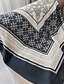 abordables Châles et étoles femme-Foulard Carré Écharpes pour femmes Femmes Rue Quotidien Date Gris Noir Rose Écharpe Imprimé