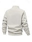 abordables Vestes Décontractées-Homme Veste Veste Décontractée Extérieur Vacances Chaud Fermeture éclair Avec Poches Automne Hiver Uni Mode Streetwear Col montant Régulier Noir Vert Véronèse Bleu de minuit Beige Veste
