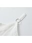 baratos Vestidos Estilo Boho-Mulheres Minivestido Vestido de decote Vestido Boho Vestido ocidental Moda Clássico Moderno Ao ar livre Férias Feriado Normal Tecido Sem Manga Com Alças Finas Branco Verão