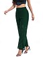 economico gamba larga e vita alta-Per donna Gamba larga Pantaloni Eleganti Streetwear Casual Lunghezza intera Naturale Semplice Pizzo Patchwork Elastico in vita Confortevole Ferie Uscire Verde translucido Nero Bianco Blu scuro Autunno
