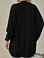 preiswerte Offene Frontstrickjacke-Damen Strickjacke Lässig Einfarbig Gerippt Kapuze Gestrickt Langarm Normale Oberteile Stricken Outdoor Ferien Ausgehen Schwarz Rosa Herbst