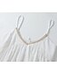 voordelige Boho-jurken-Dames Mini-jurk Zomerjurk Slipdress Boho-jurk Westerse kleding Modieus Klassiek Modern Buiten Vakantie Feestdagen Normale pasvorm Effen Mouwloos Spaghettibandjes Beige Zomer