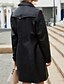 voordelige Winterjassen-Dames Jas Comfortabel Knop Modieus Street Style Effen Buiten Casual / Dagelijks Lang Strijkijzer Normale pasvorm Lange mouw bovenkleding Zwart Bordeaux Kameel Herfst Winter