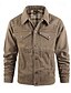 abordables Chaquetas Cargo-Hombre Chaqueta ligera Chaqueta casual Chaqueta de mezclilla Vacaciones Diario Bolsillo Otoño Invierno Plano Moda Clásico Diseño Regular Negro Marrón Verde Trébol Azul Oscuro Azul claro Chaquetas