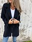 preiswerte Trenchcoats-Damen Winterjacke Mantel Freizeitjacke Warm Bequem Tasche Knöpfe Mode Modern Lässig Einfach Outdoor Straße Ausgehen Einreihig Regulär Steigendes Revers Normale Passform Langarm Oberbekleidung Schwarz