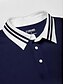 abordables Hauts-Homme T-shirt POLO bleu marine Manche Courte Top Tenue de golf Vêtements Tenues Porter des vêtements