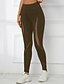 baratos Leggings e collants para ioga-Mulheres Legging Capri Leggings de ioga Compressão abdominal Cintura Alta Academia Dança Esportivo Calças Côr Sólida Verde Tropa Vinho Azul Outono Esportes Roupas Esportivas Ajuste justo