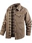 abordables Chaquetas Cargo-Hombre Chaqueta ligera Chaqueta casual Chaqueta de mezclilla Vacaciones Diario Bolsillo Otoño Invierno Plano Moda Clásico Diseño Regular Negro Marrón Verde Trébol Azul Oscuro Azul claro Chaquetas